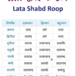 lata shabd roop