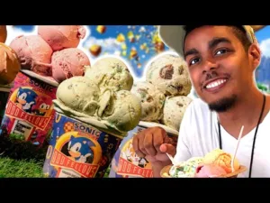 sonic the hedgehog ice cream